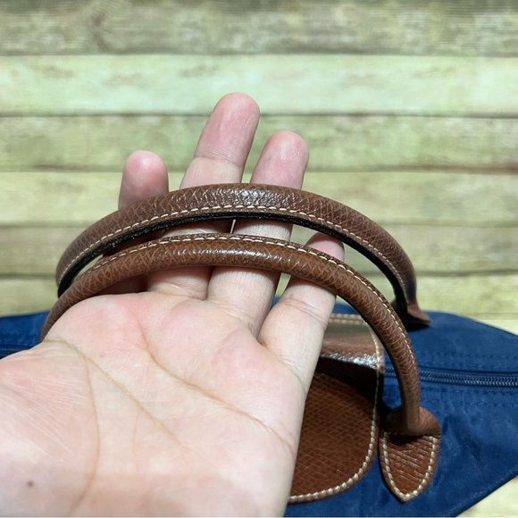 Longchamp Le Pliage Small Blue Tote - Picture 6 of 11